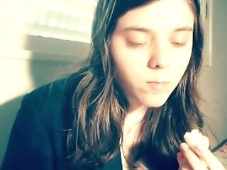 Eating Banana On Web Cam Showcase