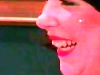 Fatty Cougar In Retro Black Stockings Luvs Threesome With Youthful Duo