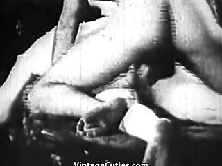 Dark-haired Whore Shows Brilliant Tits To John Holmes