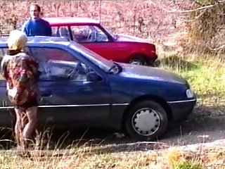 ANTIQUE public xxx French pornography with a blonde lady