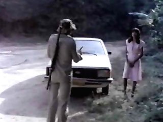 Provocative Dark-haired In Plaid Sundress Likes A Nice Little Fuckpole Rail On A Black Couch