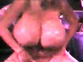 Huge Boob Blonde strips