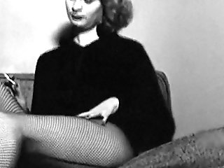 No Good  - Antique Smoking Blonde Striptease Fishnets