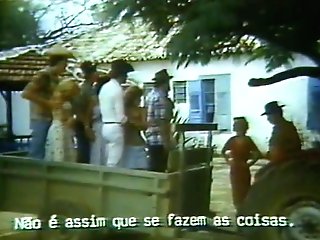 Panty-less Beauty Trips In Front Of Two Cleaners