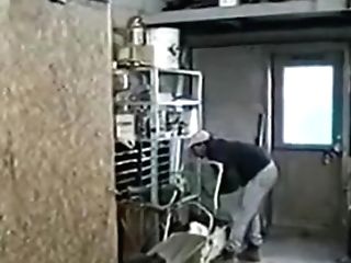 Biker Gang-bang In Garage